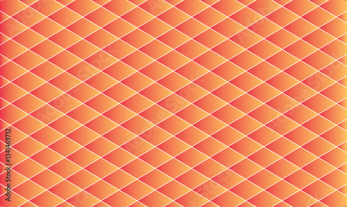 Orange Diamond Geometric Pattern, Vector illustration.