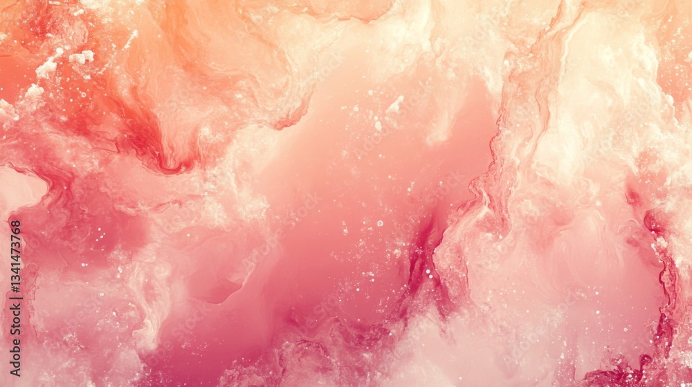 Fototapeta premium Abstract Orange Pink Watercolor Background Texture