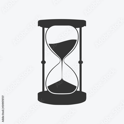 Hourglass A Classic Symbol of Time and Passage Silhouette