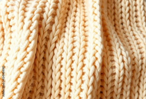 Cream chunky knit throw blanket, plush texture, cream,  knitted