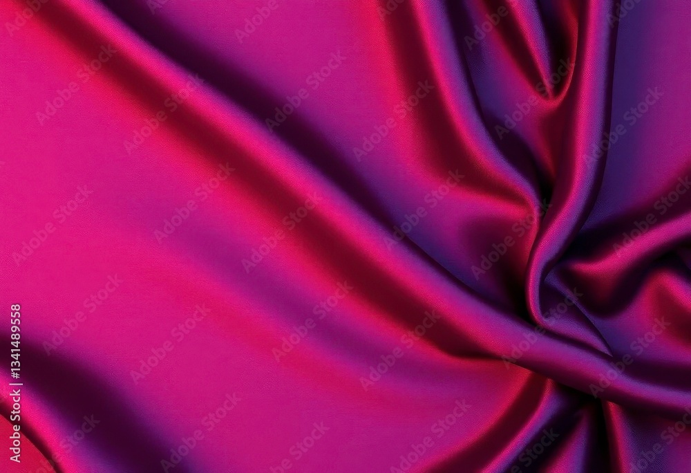 Obraz premium Deep plum silk with subtle sheen, luxurious drape, purple silk, fabric