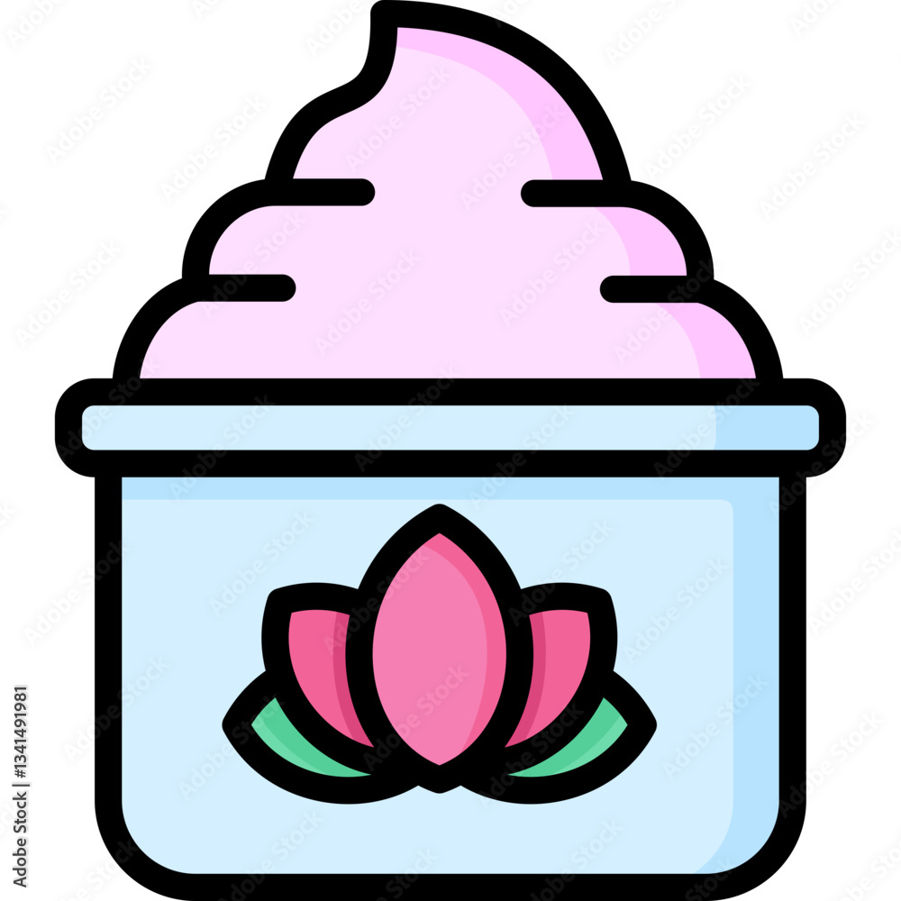 cosmetics cream icon
