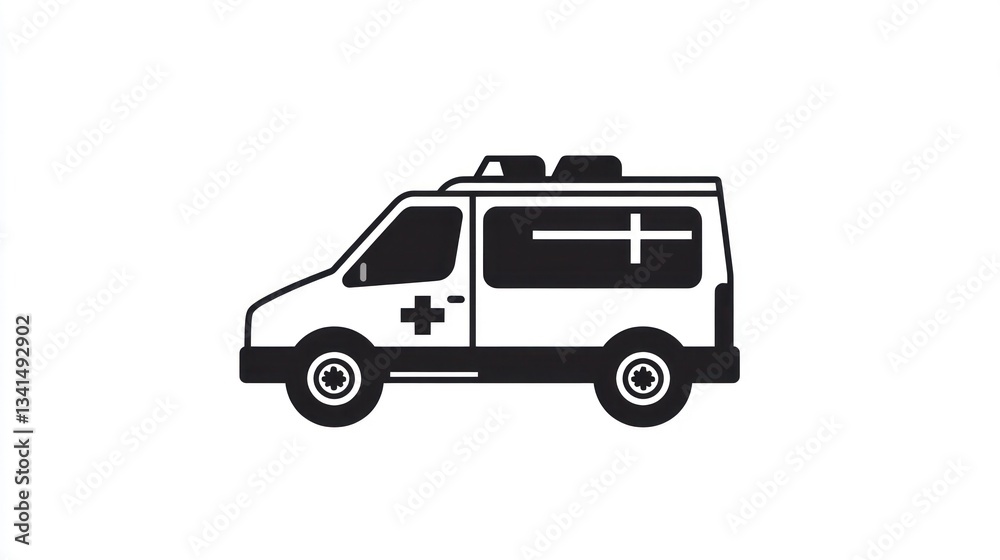 Ambulance Icon Graphic Design Ambulance Icon Graphic Design