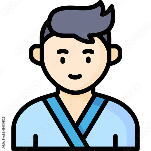 male sauna customer icon