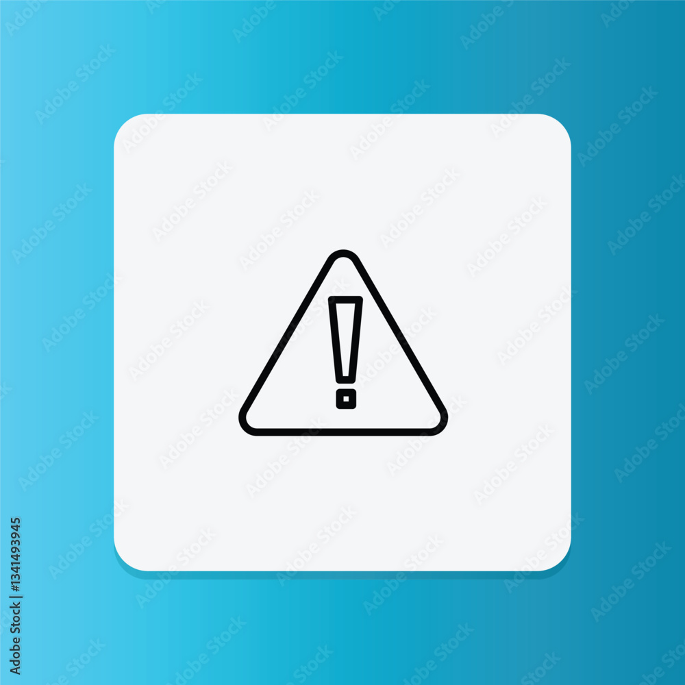 Hazard Sign icon. Editable stroke. Vector illustration.
Hazard Sign icon. Editable stroke. Vector illustration.