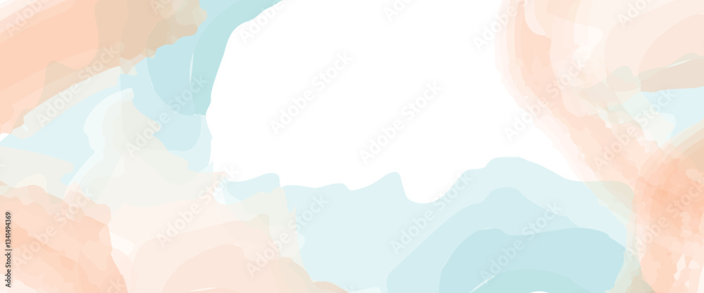 Abstract watercolor background with pastel colors