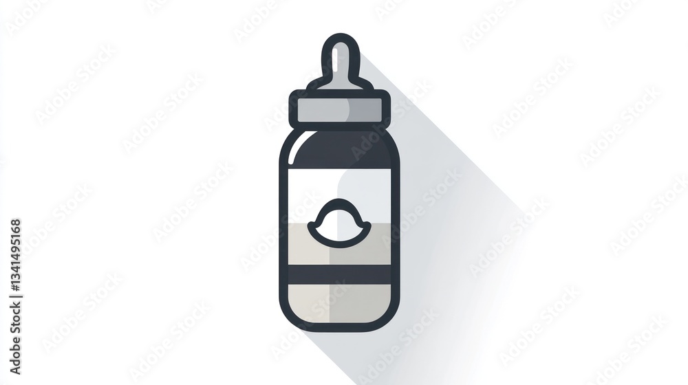 Obraz premium Baby Bottle Illustration