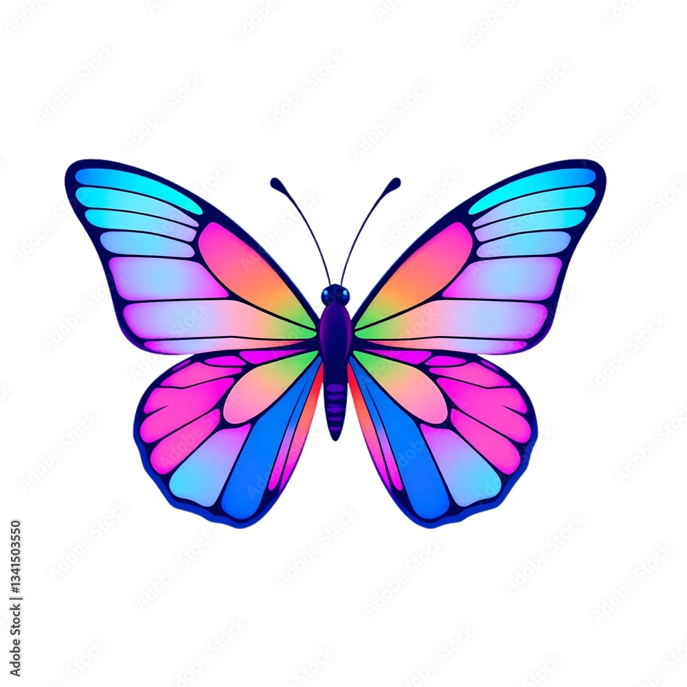 Obraz premium butterfly on a white background
