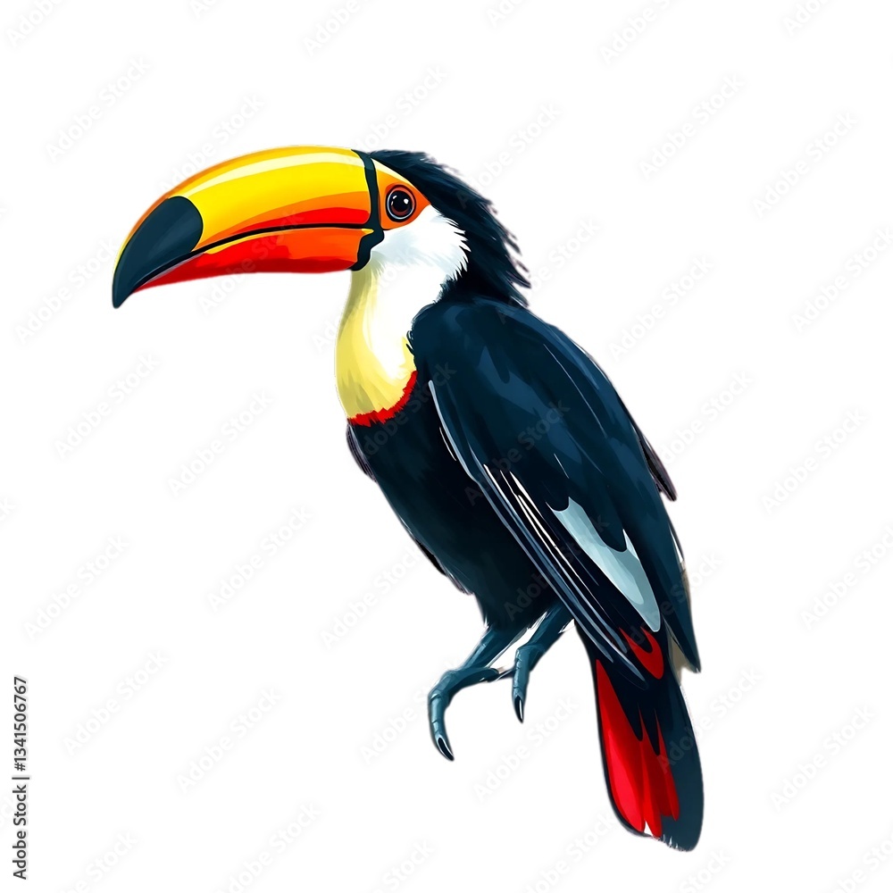 Fototapeta premium toucan isolated on white background