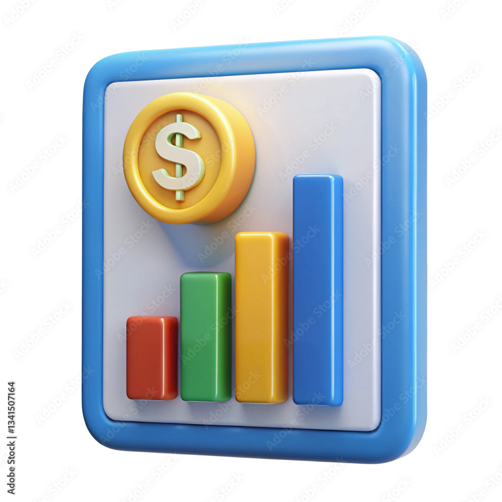 business graph icon on white background business graph icon on white background