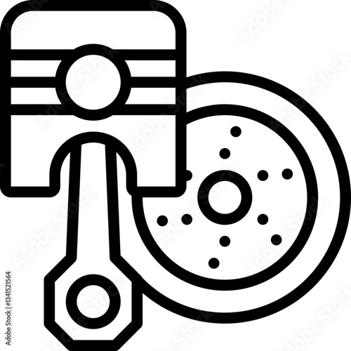 Car spare part icon