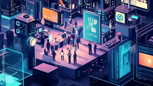 Digital Metropolis: A Futuristic Vision of Data and Collaboration