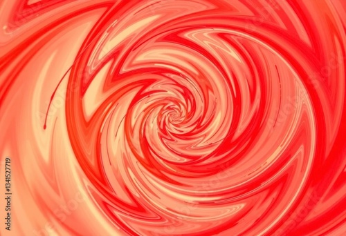 Abstract swirling red and orange digital spiral , energy, modern