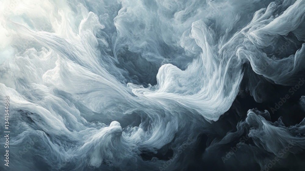 Fototapeta premium Abstract Swirling Gray and White Texture Background