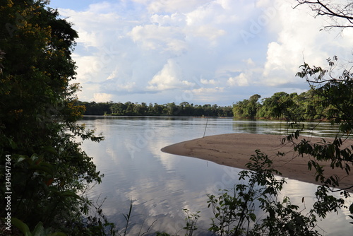 Aurora, Suriname. 13-10-2022. View on the Suriname River on a calm afternoon. 