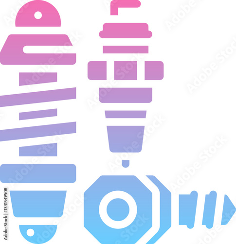 Car spare part icon