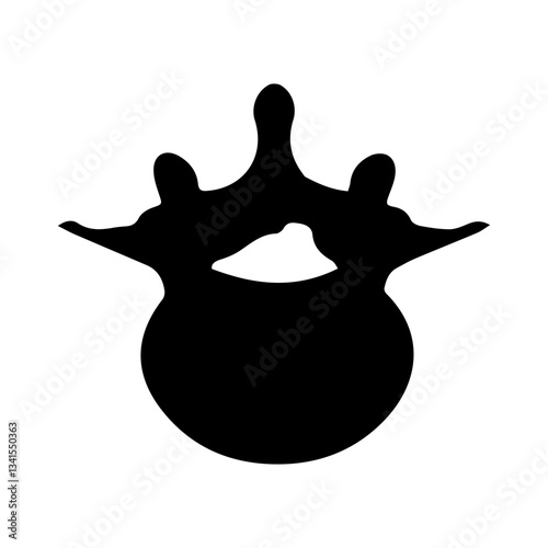 lumbar vertebra glyph icon