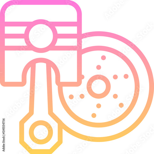 Car spare part icon