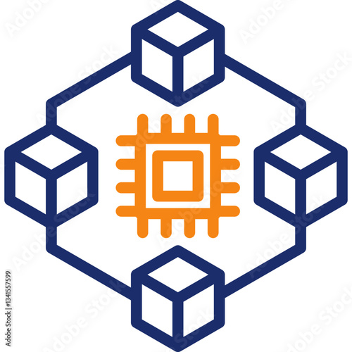Blockchain Technology Icon