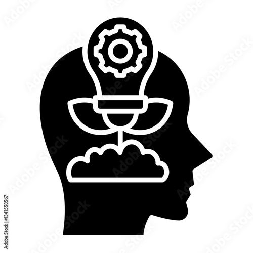 Growth Mindset  Icon Element For Design	