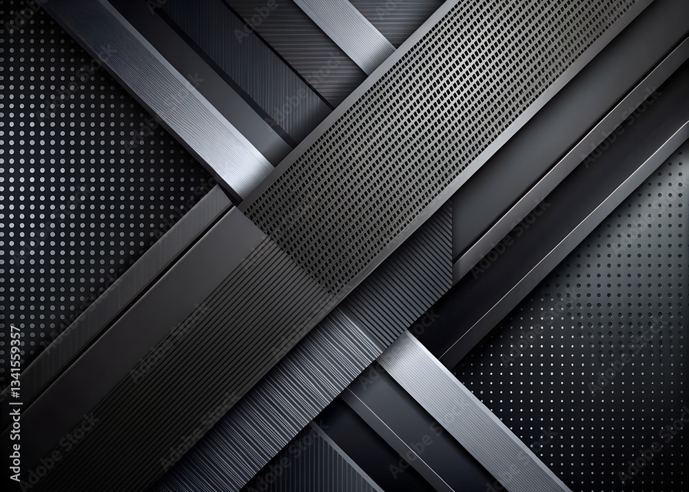 Obraz premium Luxury abstract dark blue overlap rectangle layer background