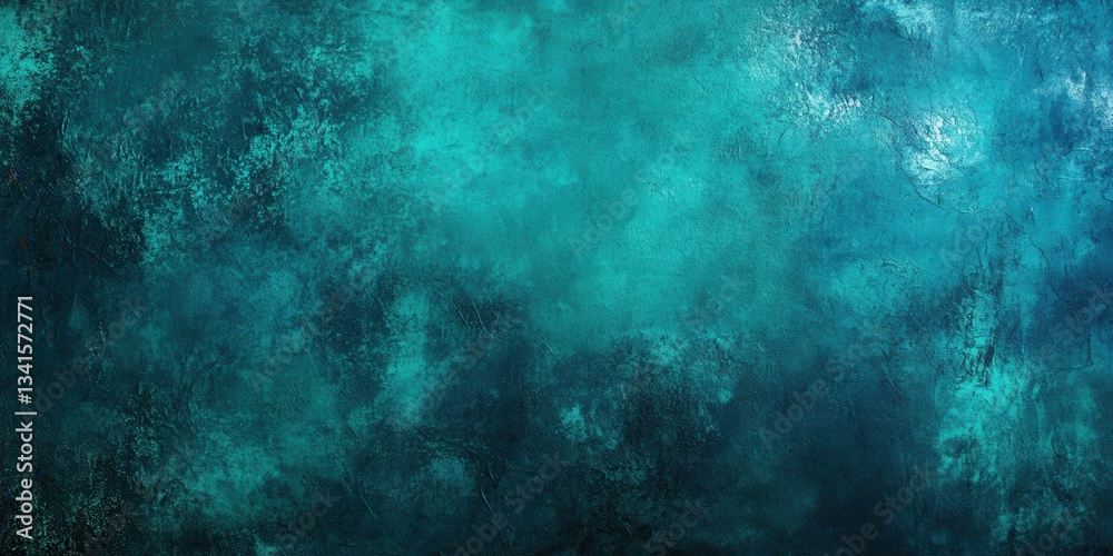 Fototapeta premium Oceanic Depths: Textured abstract backdrop evokes the mysterious allure of underwater depths, rendered with ethereal colors and fluid gradients, offering a sense of serene mystery.