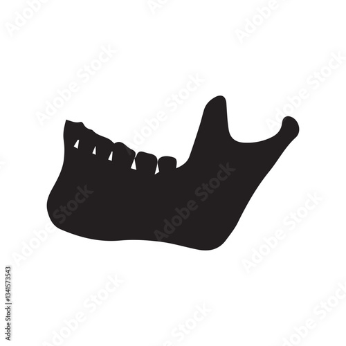 mandible glyph icon