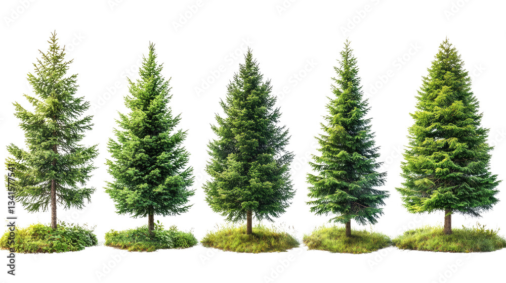 Obraz premium A snow-dusted fir branch brings festive evergreen cheer to the winter holiday season