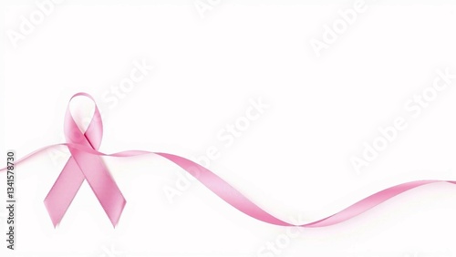 osa Schleife auf hellm Hintergrund, Symbol für Brustkrebs-Bewusstsein und Unterstützung. Ideal für Kampagnen und Designs, die Hoffnung und Solidarität vermitteln