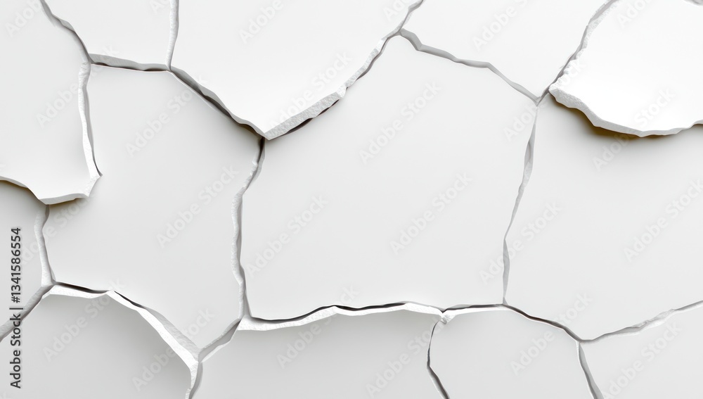 Cracked white surface texture background (2) Cracked white surface texture background (2)