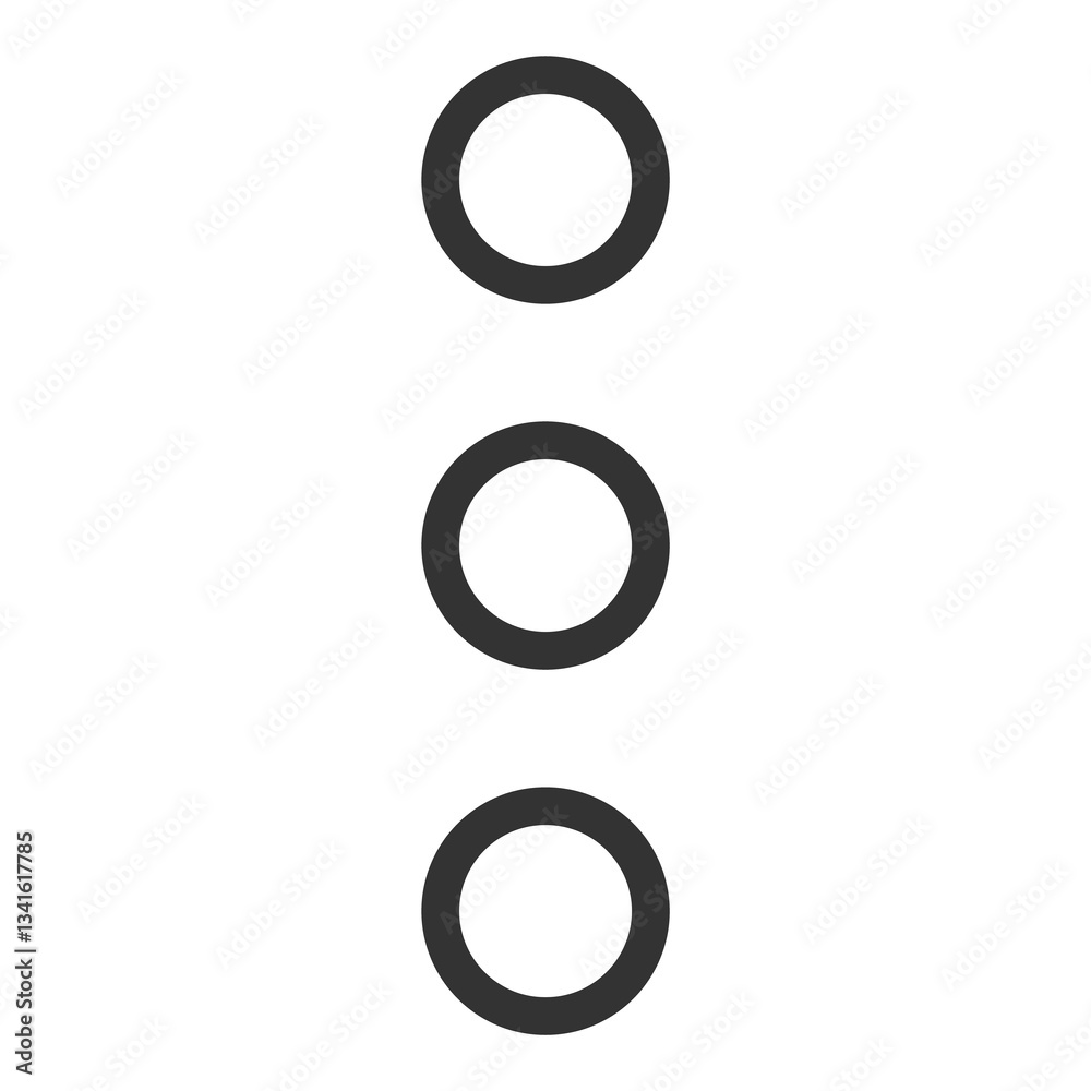 black outline more dots icon