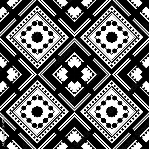 black and white seamless pattern