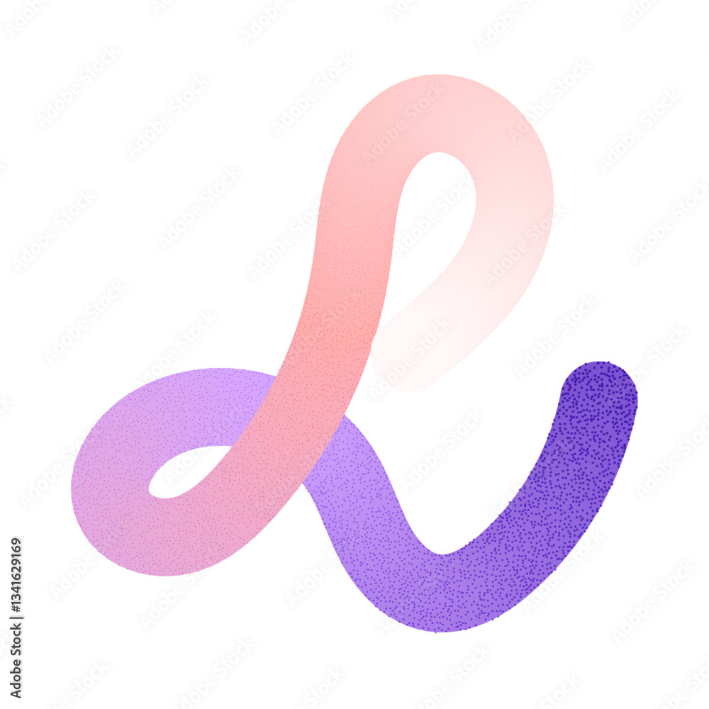 Abstract wavy gradient lines with fluid ribbon shapes, colorful squiggle pattern, geometric doodle elements in fun 3D design. Flat vector illustration isolated on white background. Abstract wavy gradient lines with fluid ribbon shapes, colorful squiggle pattern, geometric doodle elements in fun 3D design. Flat vector illustration isolated on white background.