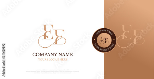 Initial EE Logo Design Vector 