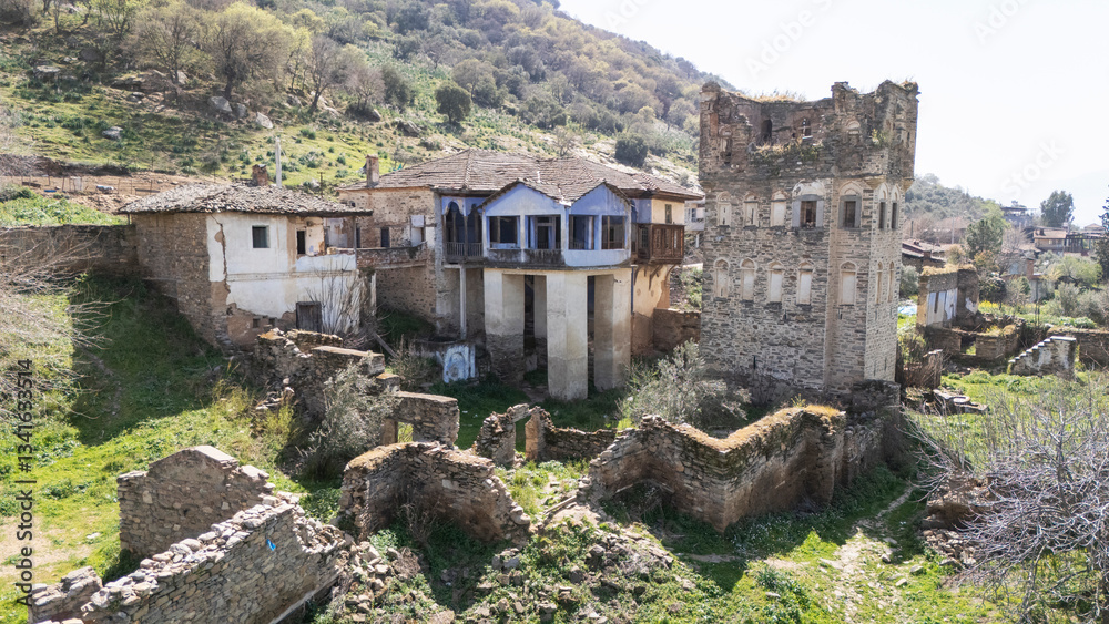 Arpaz Castle, locally known as Arpaz Kalesi, built in the first half of the 19th century by the local Bey (an Ottoman Lord) Hacı Hasan lies in Esenkoy, Nazili, Aydin in Turkey