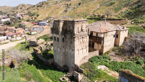 Obraz na płótnie Arpaz Castle, locally known as Arpaz Kalesi, built in the first half of the 19th century by the local Bey (an Ottoman Lord) Hacı Hasan lies in Esenkoy, Nazili, Aydin in Turkey w salonie