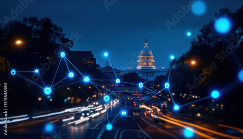 iconic structure of Capitol building stands tall, symbolizing governance and unity heart of