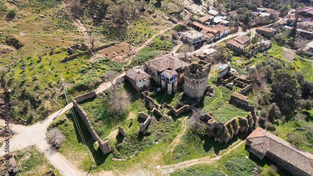 Arpaz Castle, locally known as Arpaz Kalesi, built in the first half of the 19th century by the local Bey (an Ottoman Lord) Hacı Hasan lies in Esenkoy, Nazili, Aydin in Turkey