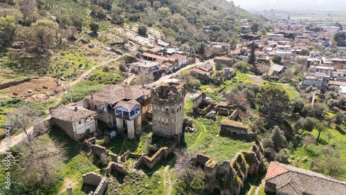 Obraz na płótnie Arpaz Castle, locally known as Arpaz Kalesi, built in the first half of the 19th century by the local Bey (an Ottoman Lord) Hacı Hasan lies in Esenkoy, Nazili, Aydin in Turkey w salonie