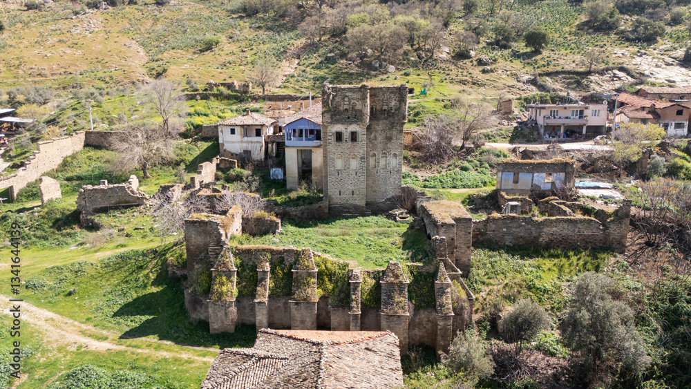 Arpaz Castle, locally known as Arpaz Kalesi, built in the first half of the 19th century by the local Bey (an Ottoman Lord) Hacı Hasan lies in Esenkoy, Nazili, Aydin in Turkey