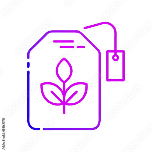Tea beg editable icon design