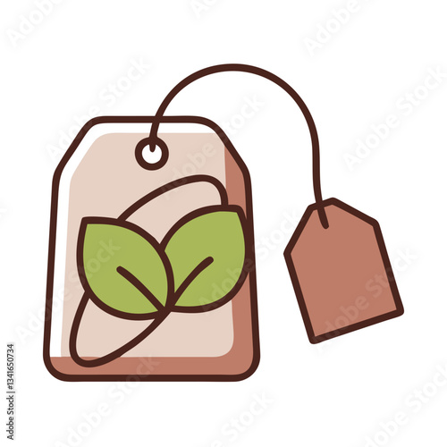 Tea beg editable icon design