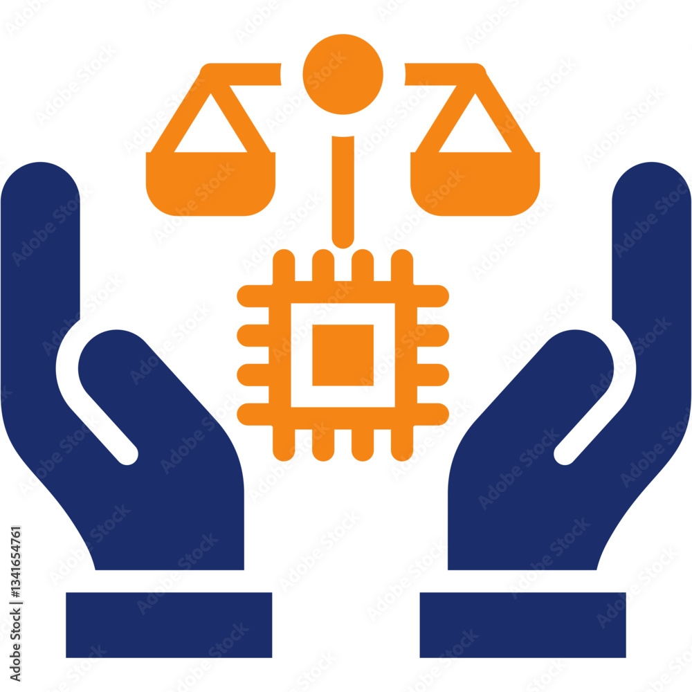 Fototapeta premium Ai Ethics Icon