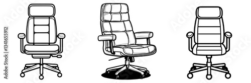 Office chair designs showcasing ergonomic seating options for modern workspaces in various styles and shapes