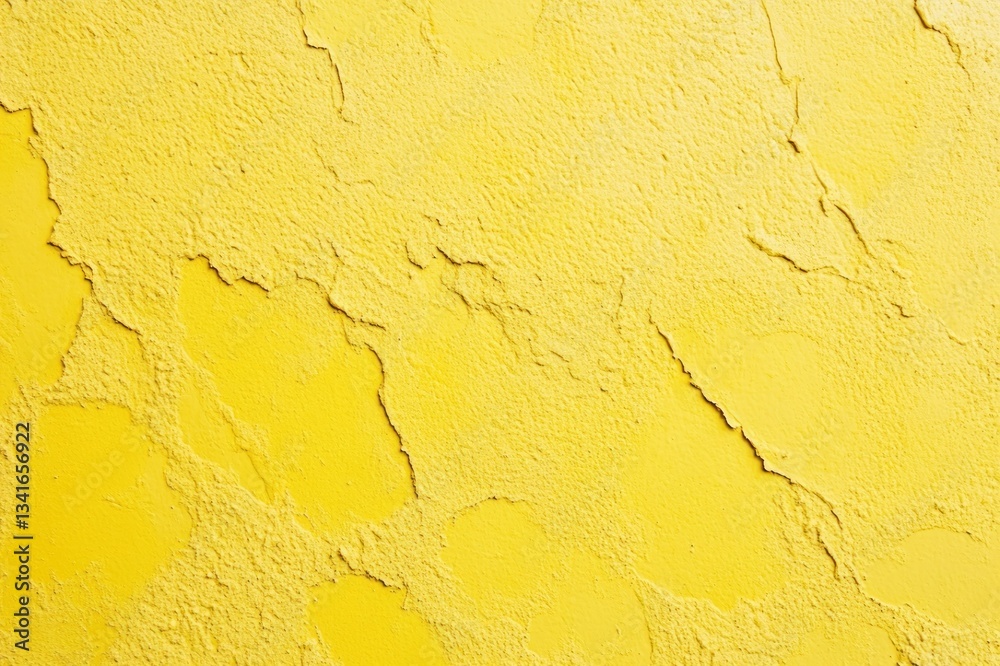 Vibrant Yellow Wall with Textured Patterns and Intricate Cracks for Creative Backgrounds Vibrant Yellow Wall with Textured Patterns and Intricate Cracks for Creative Backgrounds