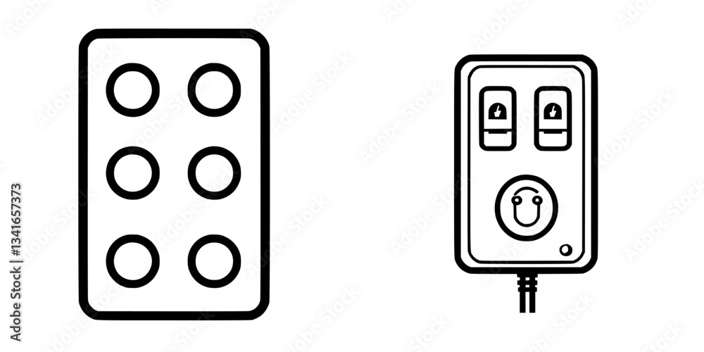 Power outlet and power strip design for electrical connections in home and office settings Power outlet and power strip design for electrical connections in home and office settings