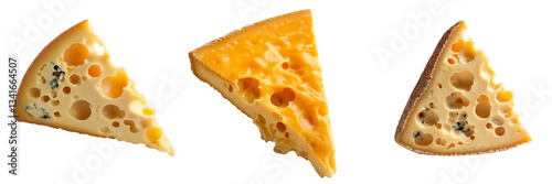A transparent backdrop isolates a single block of hard cheese, the result of Generative Ai generation