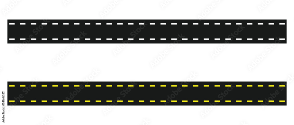 highway street road icon set. road icon on white background. highway street road icon set. road icon on white background.