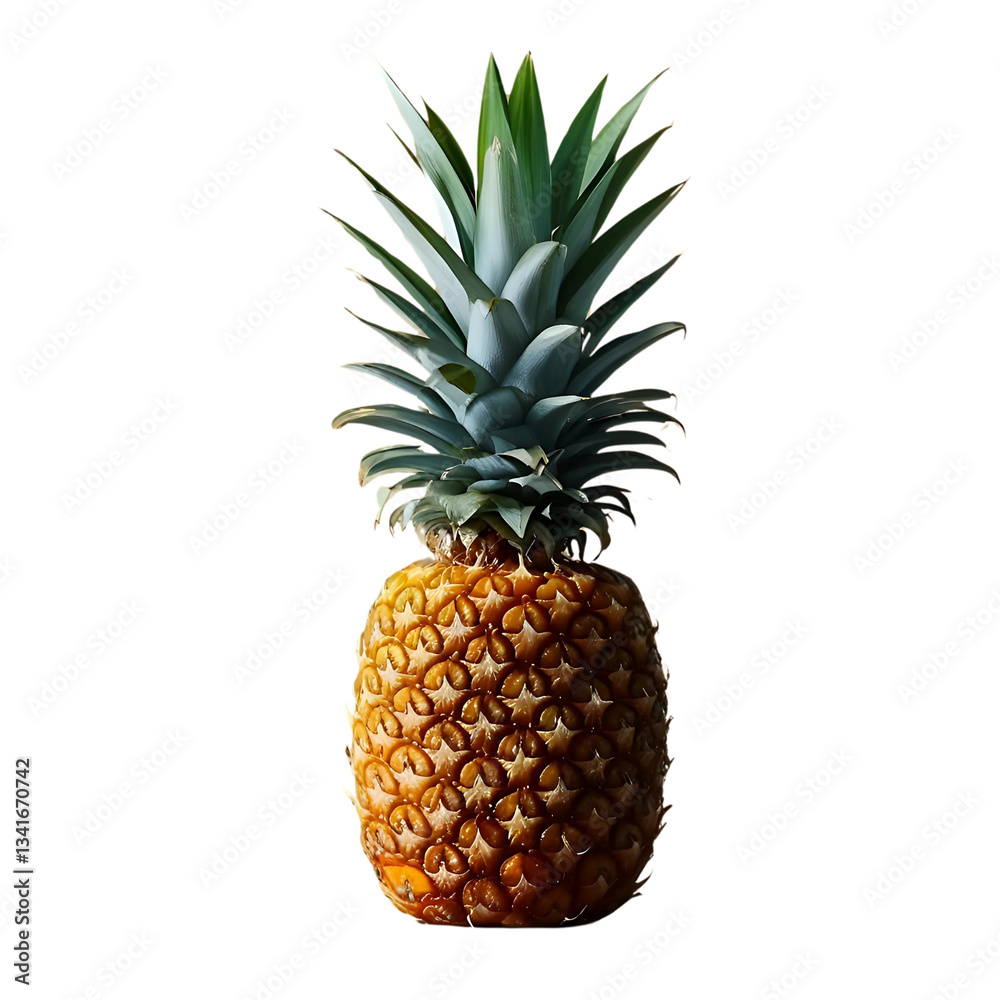 Fototapeta premium pineapple on white background