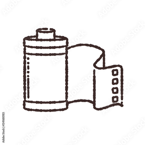 Film Roll Hand Drawn Illustration